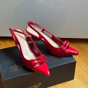 Red Slingback Heels